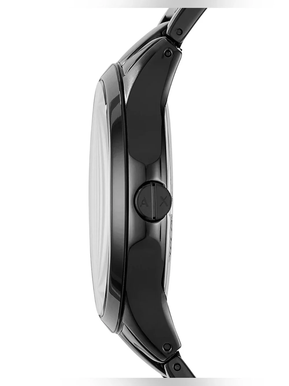 A/X Armani Exchange Black Stainless Steel Bracelet Watch Gift Set 46mm